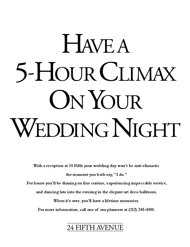 24 Fifth Avenue 5 Hour Climax