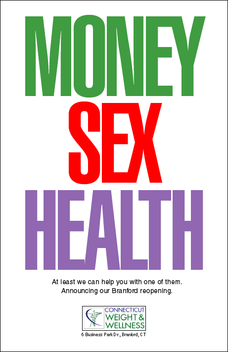 MONEY, SEX, HEALTH